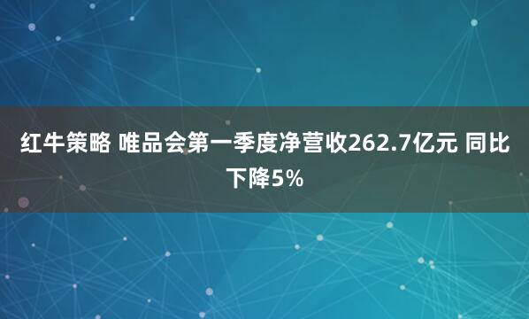 红牛策略 唯品会第一季度净营收262.7亿元 同比下降5%